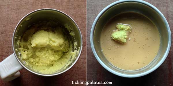 eggless double chocolate espresso brownies step2