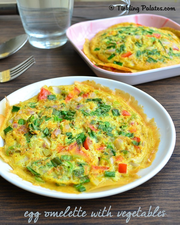 Spicy Egg Omelette with vegetables