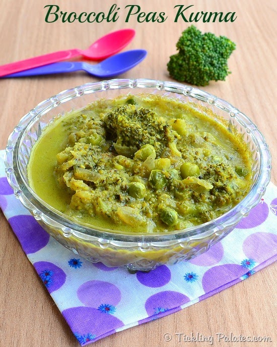 Broccoli Peas Kurma Recipe