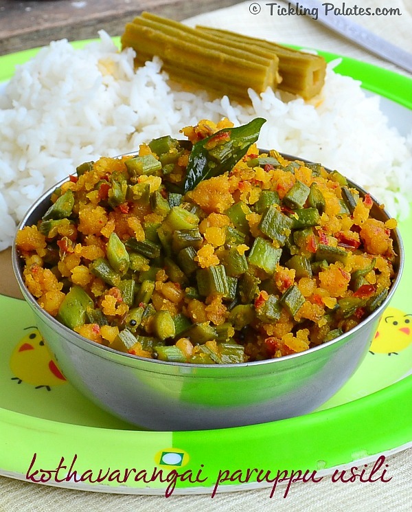 Kothavarangai Paruppu Usili Recipe