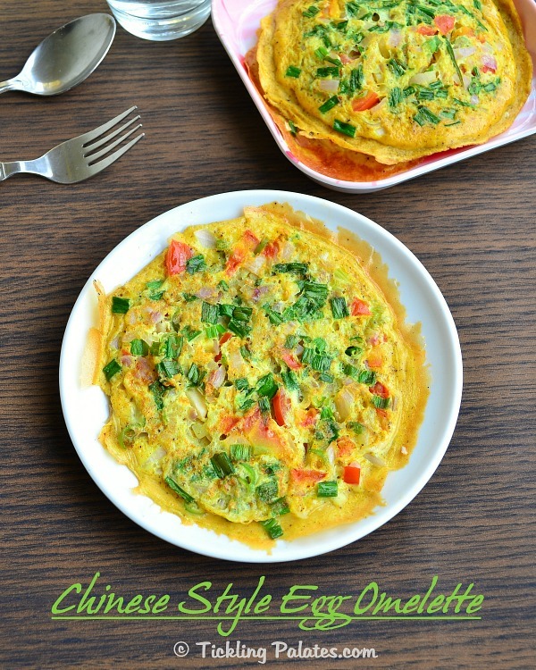 Chinese Style Egg Omelette Recipe