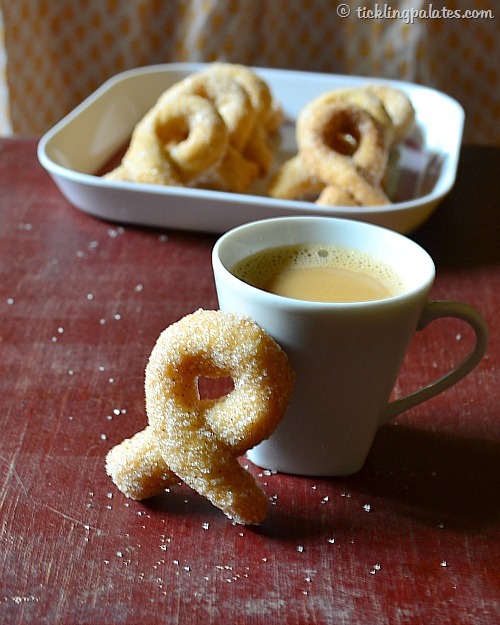 Sugar coated twisted cookies