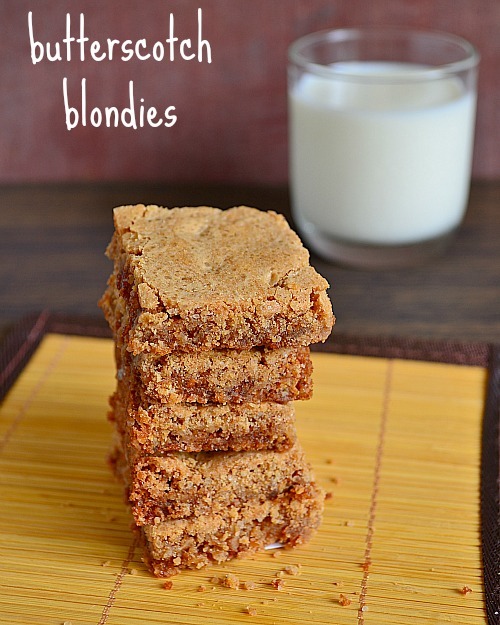 Butterscotch Blondies Recipe