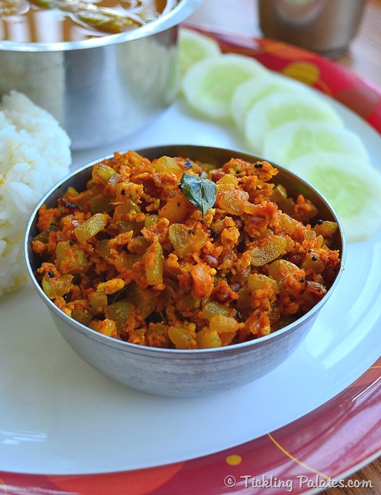 Snakegourd Egg Scramble Recipe