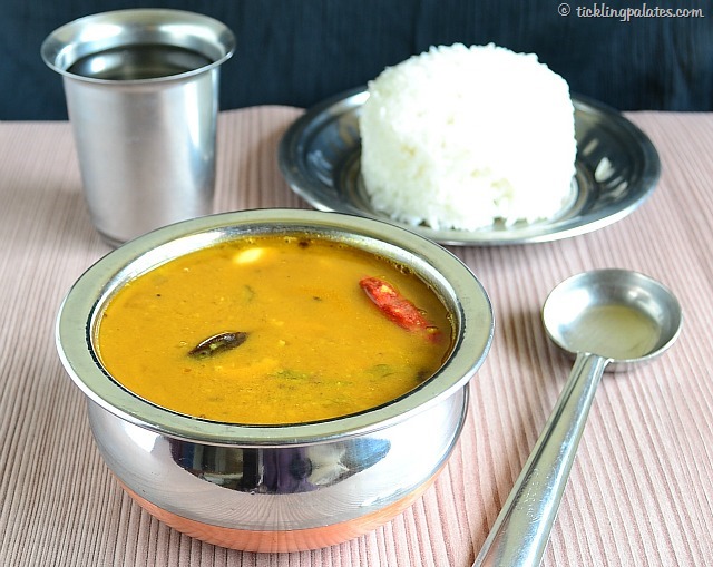 Poondu Sambar for south indian lunch