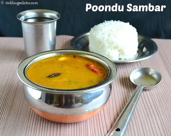 Poondu Sambar Recipe