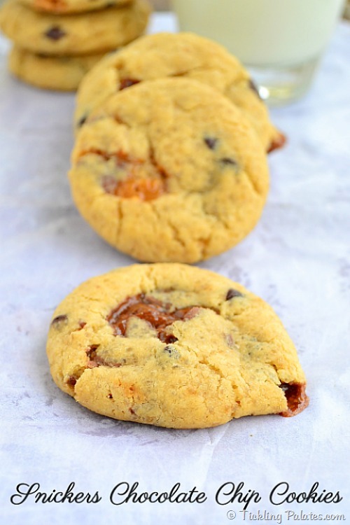 Snickers Chocolate Chip Cookies