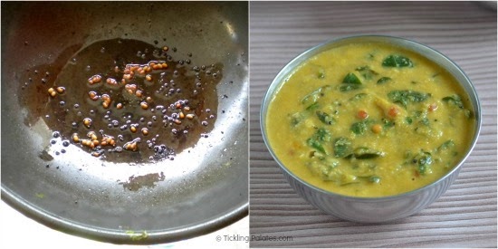 How to make Murungai keerai Poricha Kuzhambu