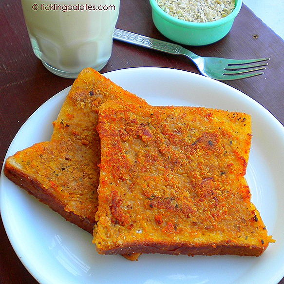 Oats Rajma Toast