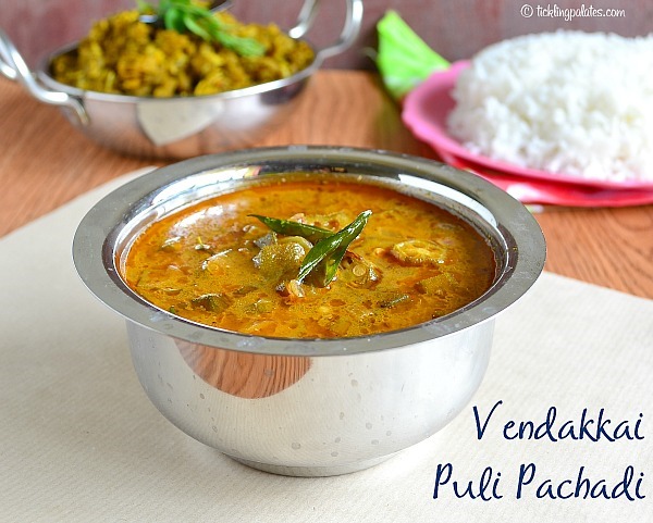 Vendakkai Puli Pachadi Recipe