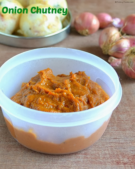 Vengaya chutney recipe