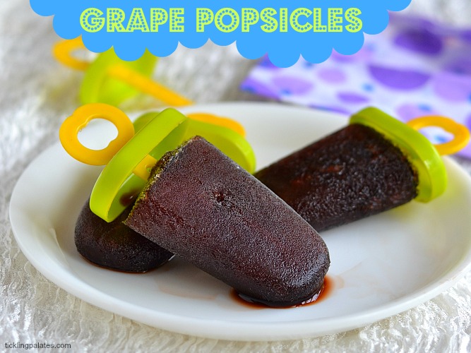 Popsicles using Black Grapes Popsicles using Black Grapes