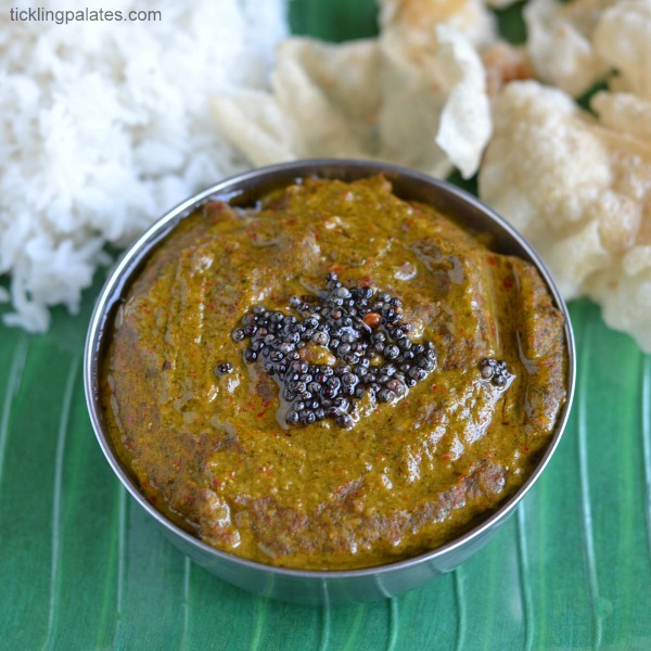 Mango and Mint Leaves Thogayal Mango pudhina Thogayal