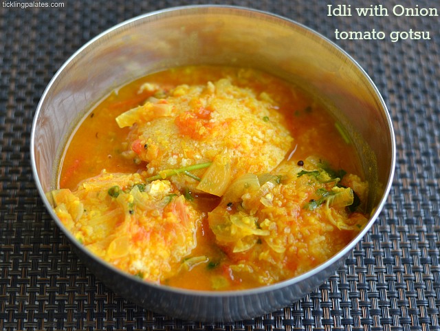 idli with onion tomato gotsu idli with onion tomato gotsu