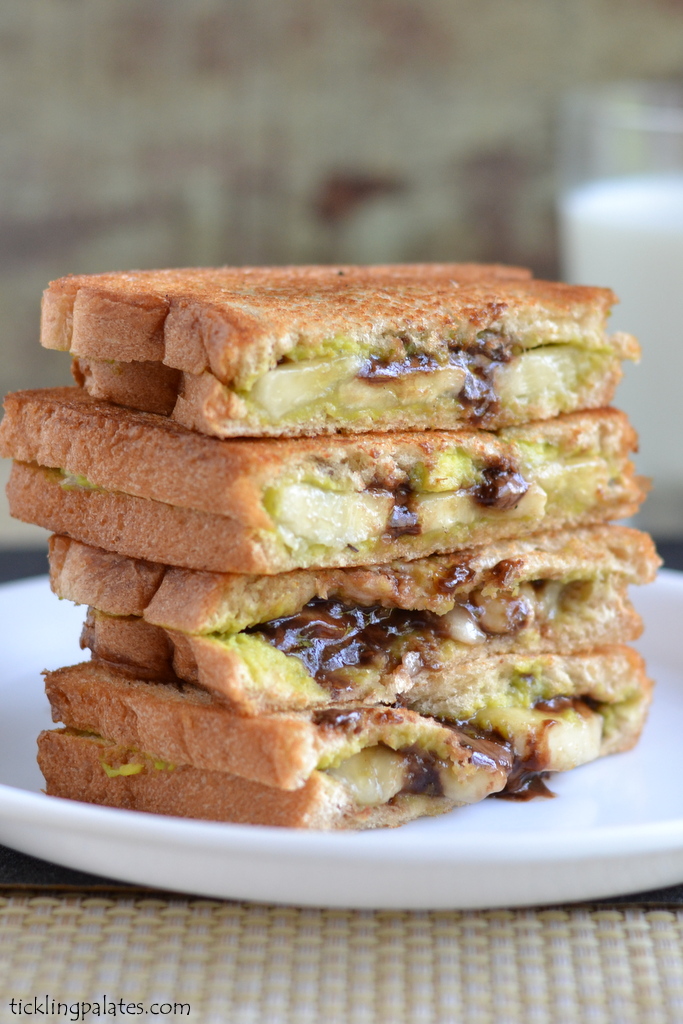Avocado Chocolate Grilled Sandwich Recipe Avocado Chocolate Grilled Sandwich Recipe