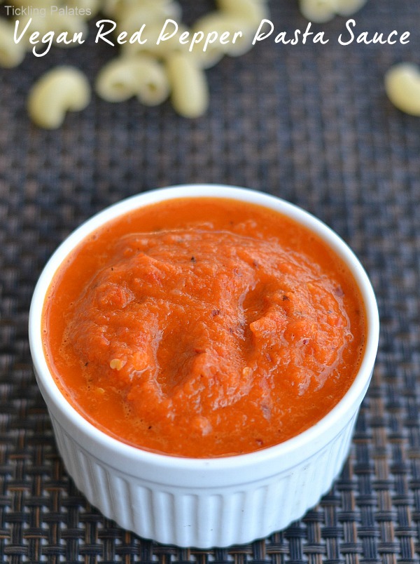 Homemade Red Bell Pepper Pasta Sauce Homemade easy pasta sauce recipe using red bell pepper