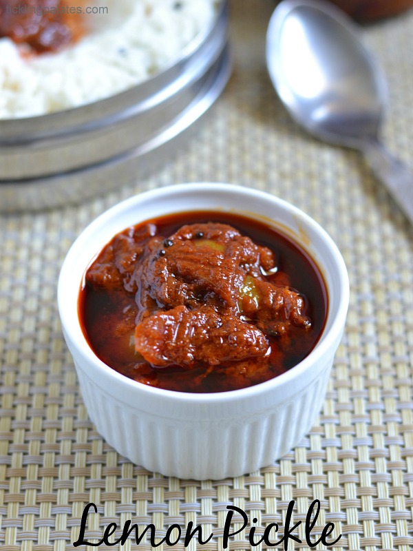 Nimmakaya Uragaya Andhra lemon pickle