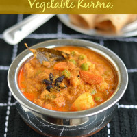 Mixed Vegetable Kurma Recipe – Chapati Kurma – Hotel Style Veg Korma
