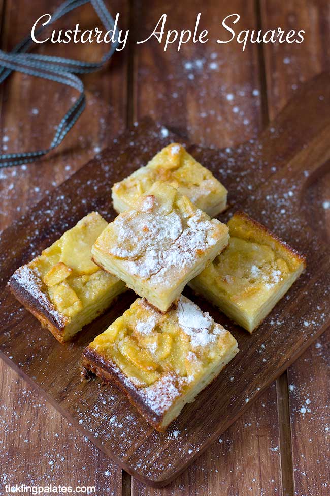 custardy apple squares recipe
