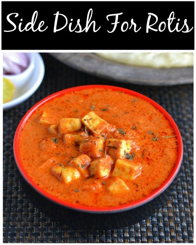 Side Dish for chapathis