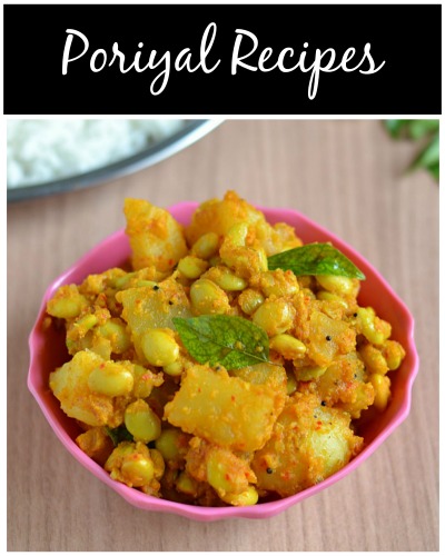 poriyal recipes