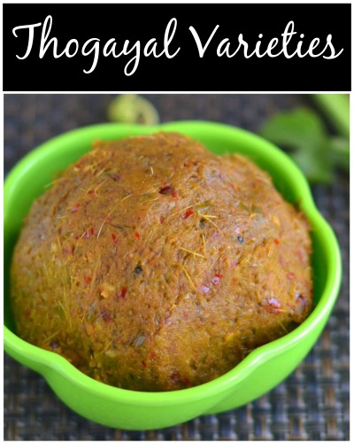 thogayal recipes for rice