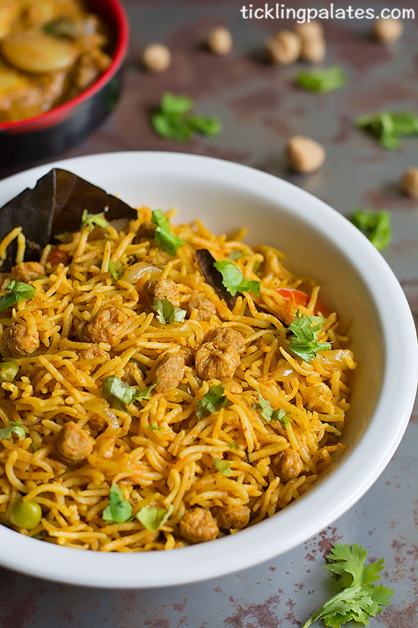 pulao using meal maker