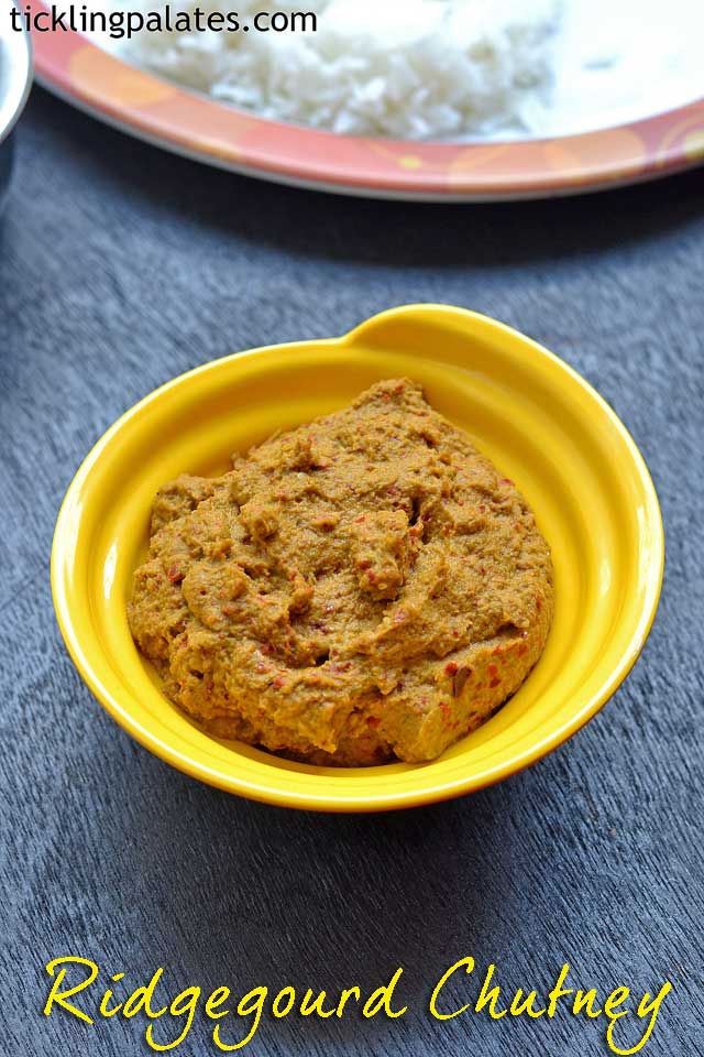 Ridge gourd Chutney recipe