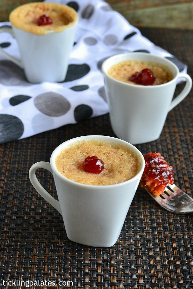 eggless plums mug cake and brownie in microwave