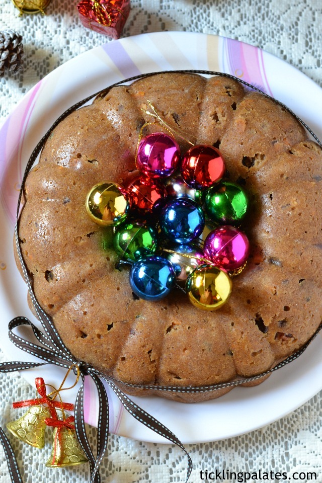 Eggless Plum Cake Recipe