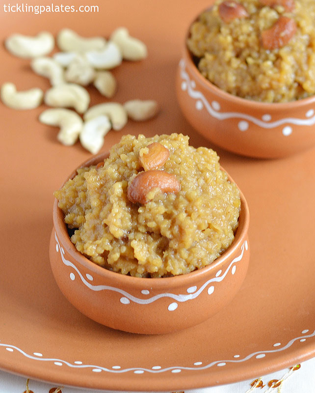 Foxtail millet sweet pongal recipe