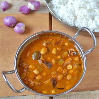 kathirikai verkadalai kulambu