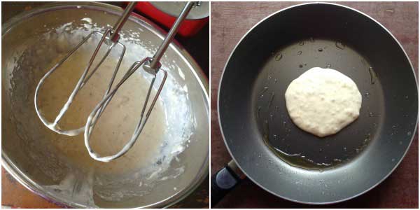 how to make eggless pancakes-2