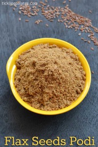 Flax Seeds Podi Recipe – Flax Seed Chutney Powder