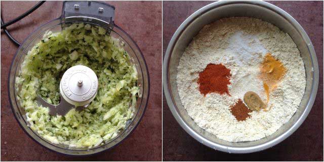 zucchini muthia step-1