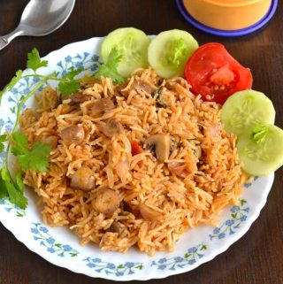 Mushroom Biryani Recipe