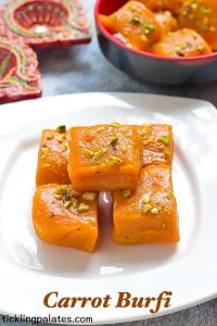 Carrot Burfi Recipe – Easy Diwali Recipes