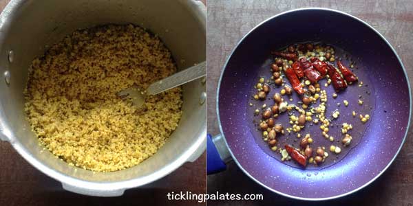 millet tamarind rice recipe step2