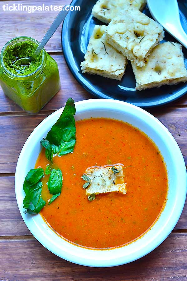 roasted tomato basil soup recipe