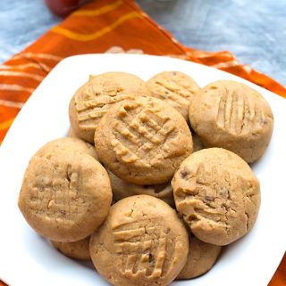 eggless honey peanut butter cookies