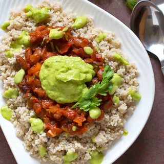vegan millet burrito bowl recipe