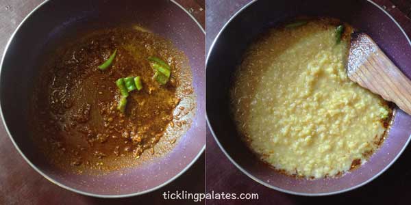bhaja muger dal recipe step2