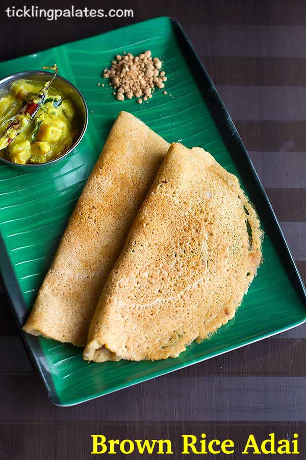 brown rice adai recipe