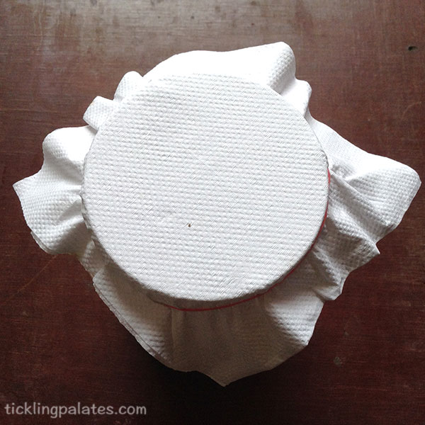 close the sourdough starter