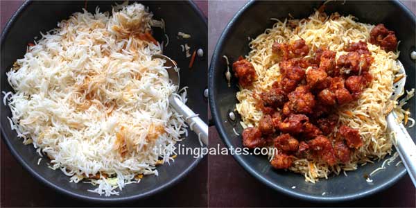 gobi fried rice step3