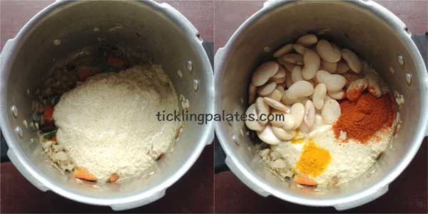 double beans kurma recipe step3