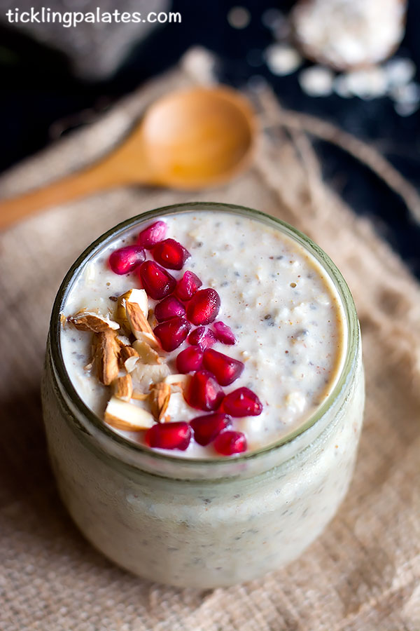 banana peanut butter overnight oats