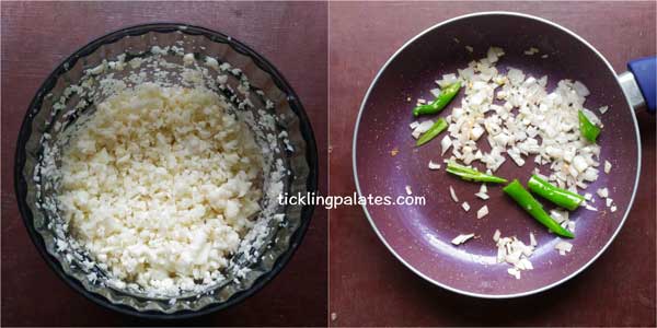 cauliflower fried rice recipe step1