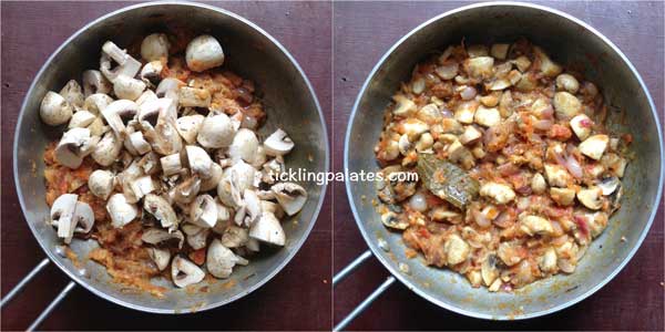 chettinad mushroom Masala recipe step5