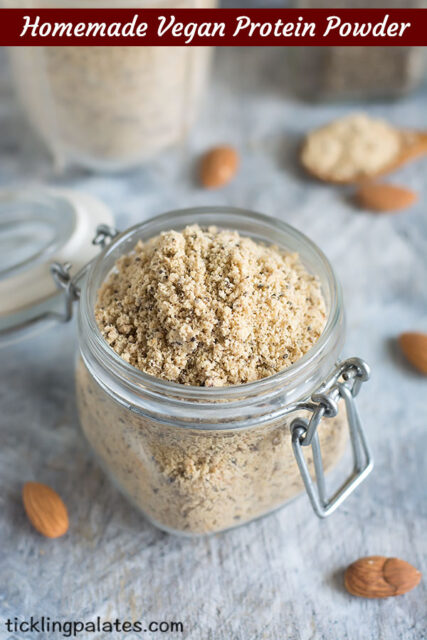 Homemade Vegan Protein Powder Recipe - Tickling Palates